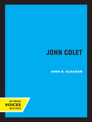 cover image of John Colet